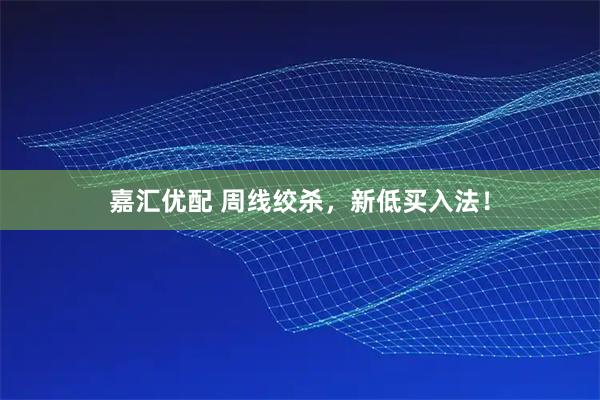 嘉汇优配 周线绞杀，新低买入法！